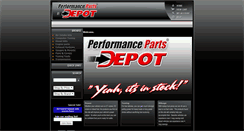 Desktop Screenshot of performancepartsdepot.com